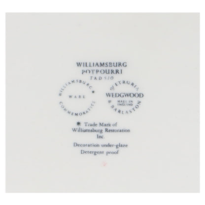 Fleischplatte klein  Wedgwood Williamsburg Potpourri