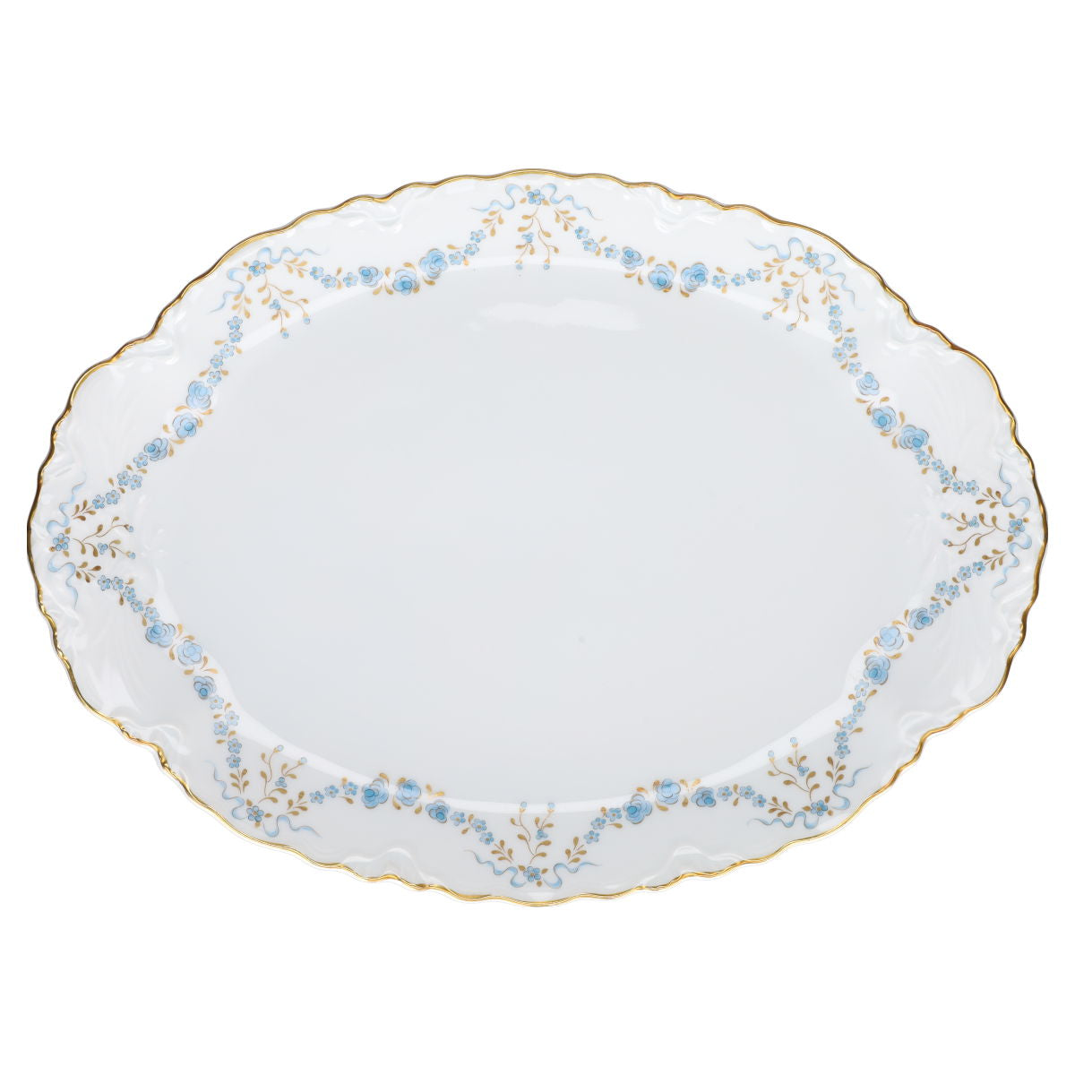 Fleischplatte klein Hutschenreuther Racine Fontaine Bleu