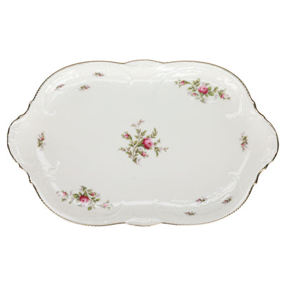 Fleischplatte maxi Rosenthal Sanssouci elfenbeinfarben Moosrose Ramona