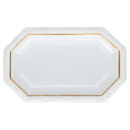 Fleischplatte mittelgroß  Rosenthal Maria Goldband 4 mm handgemalt