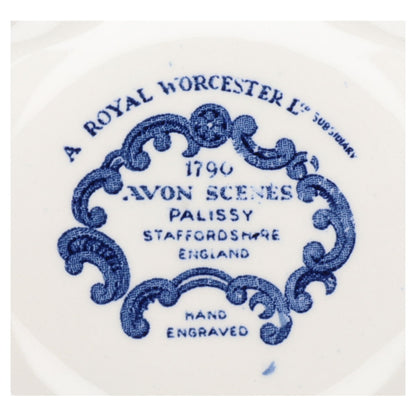 Fleischplatte mittelgroß  Royal Worcester Avon Scenes Palissy