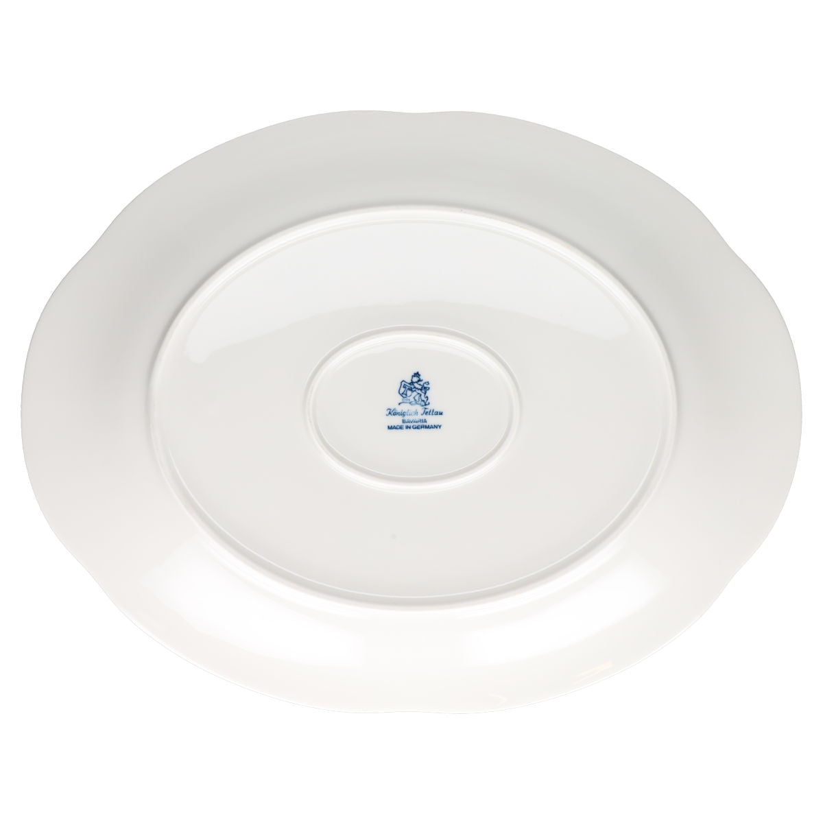 Fleischplatte mittelgroß Königl. pr. Tettau Rubin altweiß creme