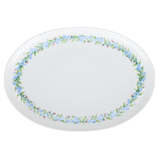 Fleischplatte mittelgroß Rosenthal Romanze Vergißmeinnicht