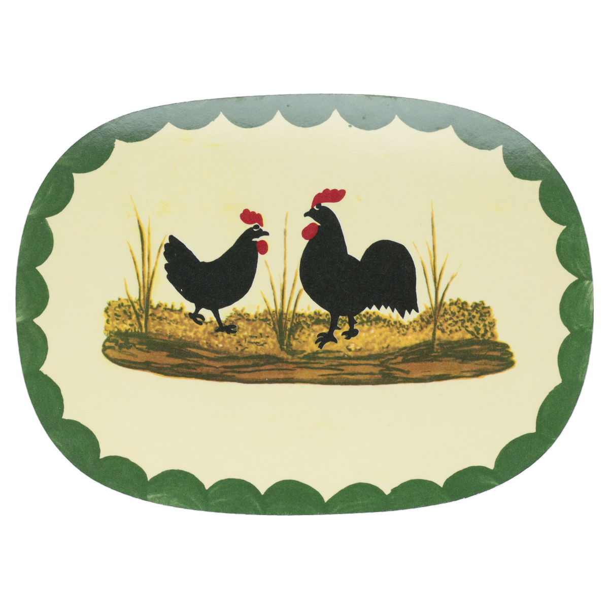 Frühstücksbrettchen aus Kunststoff - oval Zeller Keramik Hahn & Henne