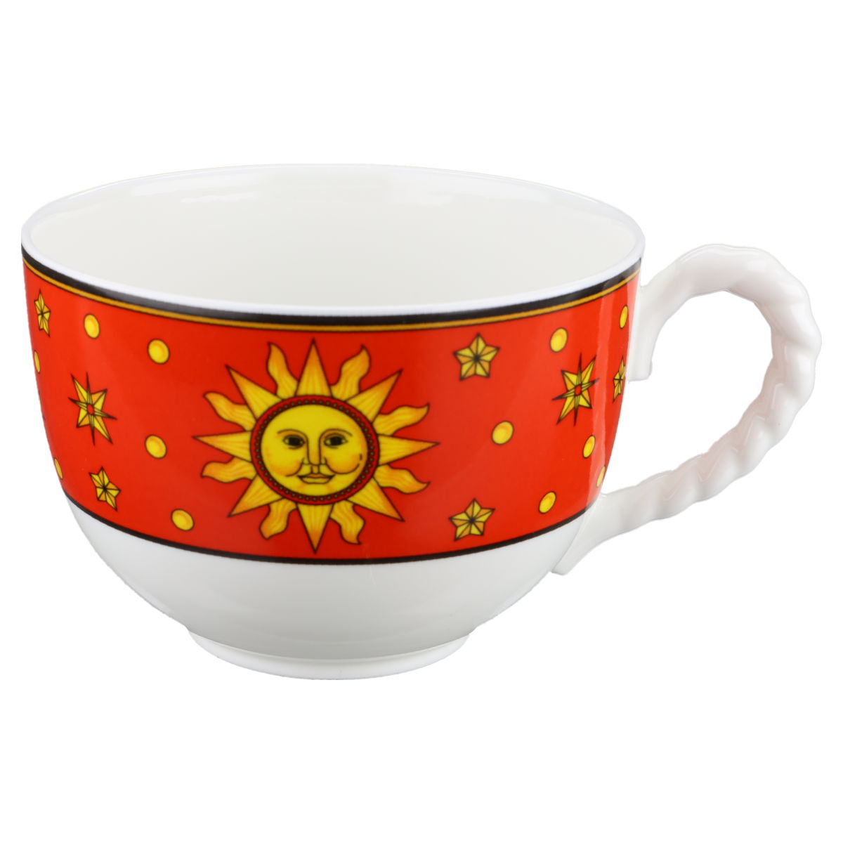 Frühstückstasse XL rot Villeroy & Boch Paloma Picasso Sun, Moon and Stars