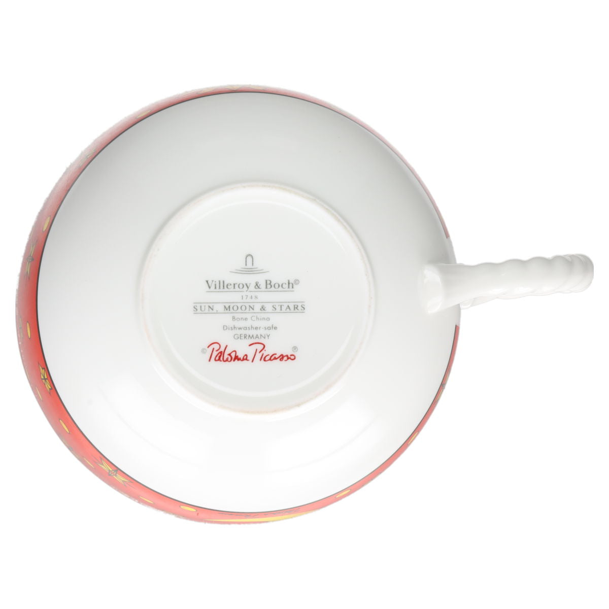 Frühstückstasse XL rot Villeroy & Boch Paloma Picasso Sun, Moon and Stars