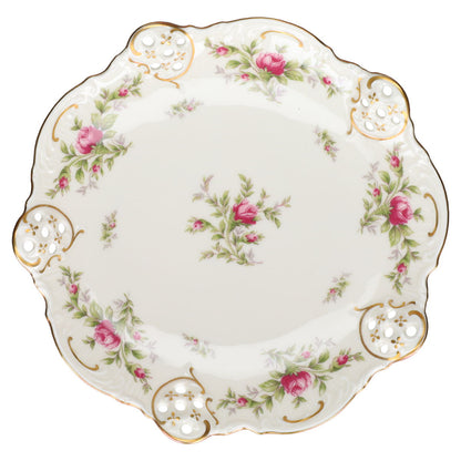 Gebäckschale auf 3 Füssen flach Rosenthal Molière Moosrose 2984