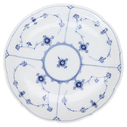 Gebäckschale auf Fuss Modell 457 Royal Copenhagen Musselmalet gerippt I.Wahl