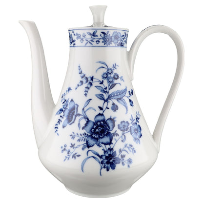 Kaffeekanne groß Krautheim Kobalt floral Zwiebelmuster
