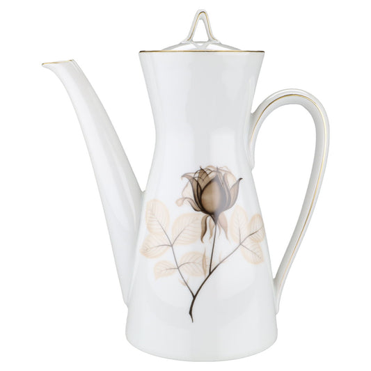 Kaffeekanne klein  Rosenthal Form 2000 Schattenrose mit Goldrand
