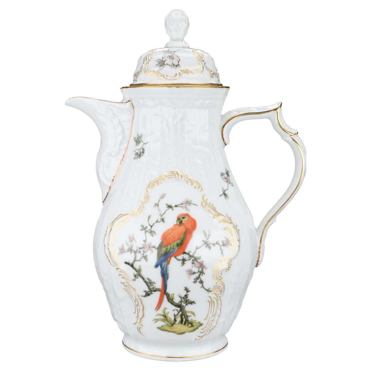 Kaffeekanne Rosenthal Sanssouci weiß Voliere