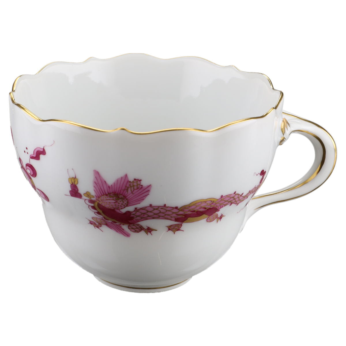 Kaffeetasse  Meissen Neuer Ausschnitt I.Wahl Drache purpur