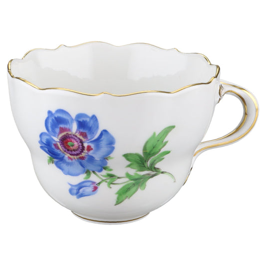 Kaffeetasse Blaue Blume Meissen Neuer Ausschnitt II.Wahl Bunte Blume