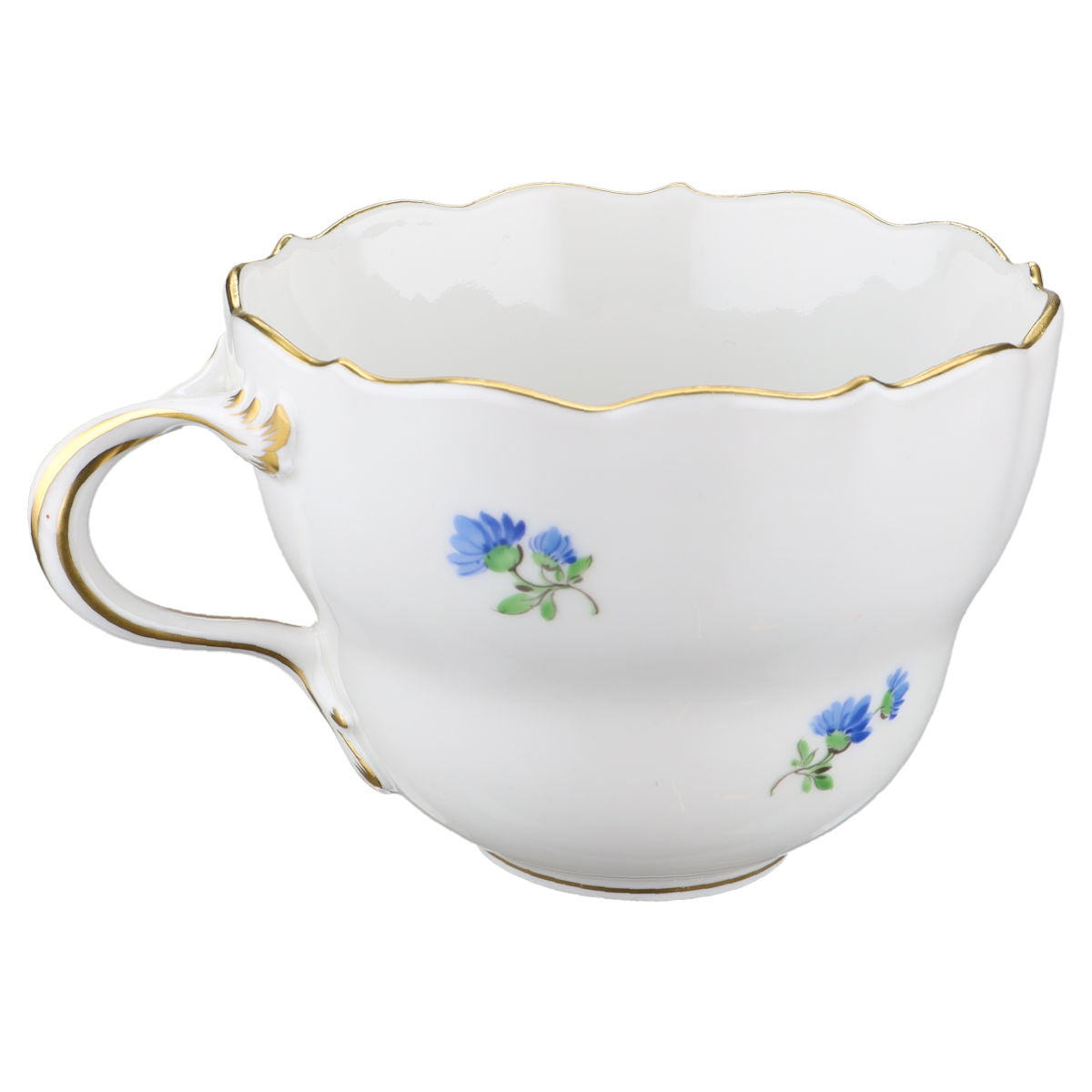 Kaffeetasse Blaue Blume Meissen Neuer Ausschnitt II.Wahl Bunte Blume