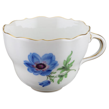 Kaffeetasse Blüte Blau Meissen Neuer Ausschnitt II.Wahl Bunte Blume