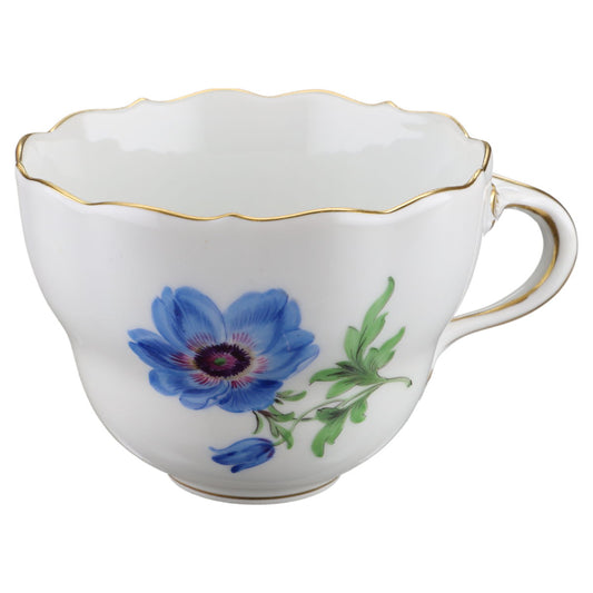 Kaffeetasse Blüte Blau Meissen Neuer Ausschnitt II.Wahl Bunte Blume