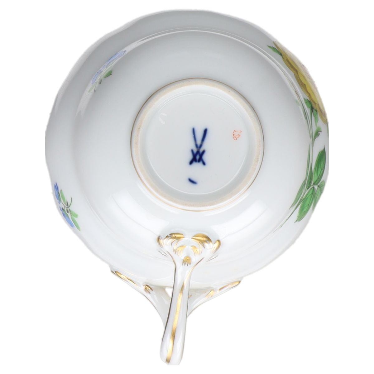Kaffeetasse Blüte Gelb Typ I Meissen Neuer Ausschnitt II.Wahl Bunte Blume