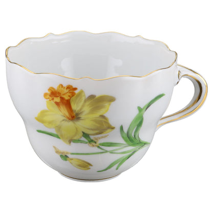 Kaffeetasse Blüte Gelb Typ II Meissen Neuer Ausschnitt II.Wahl Bunte Blume