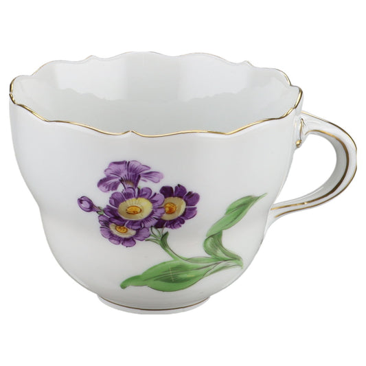 Kaffeetasse Blüte Lila Typ I Meissen Neuer Ausschnitt II.Wahl Bunte Blume