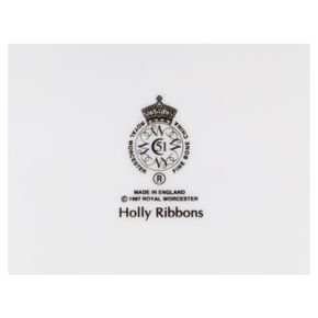 Kaffeetasse klein Royal Worcester Holly Ribbons
