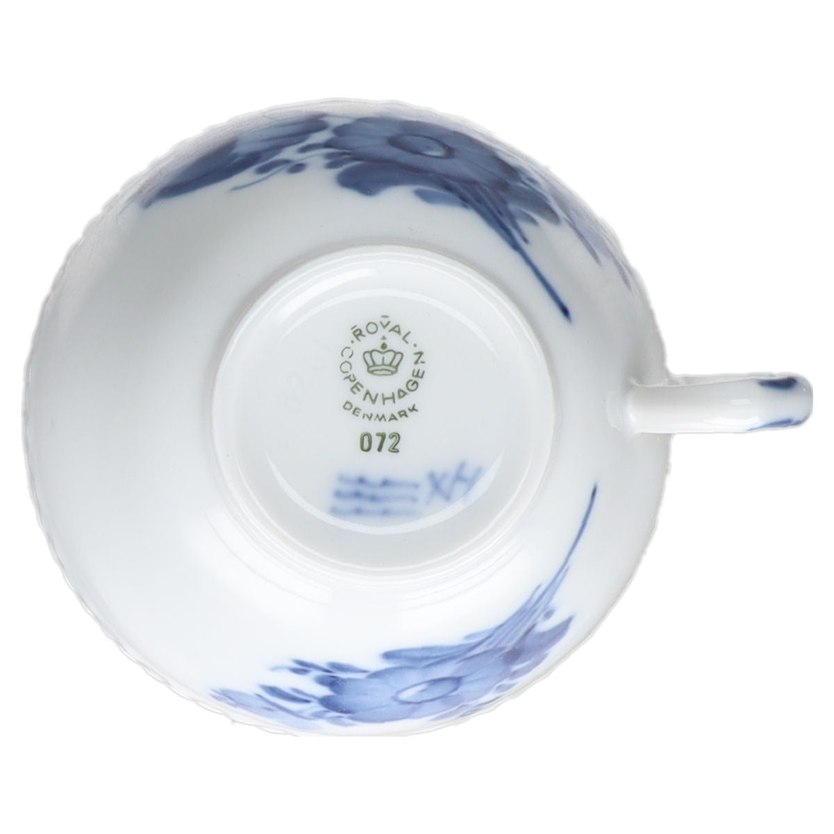 Kaffeetasse Modell 072 Royal Copenhagen Blaue Blume glatt I. Wahl