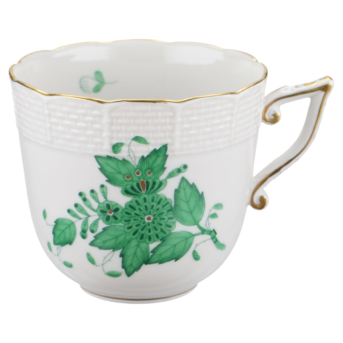 Kaffeetasse Modell 706 / 1 / AV II.Wahl Herend Ungarn Apponyi grün