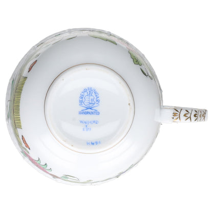 Kaffeetasse Modell 706 / 1 /FD Herend Ungarn Form Osier Fleurs des Indes Indian Basket