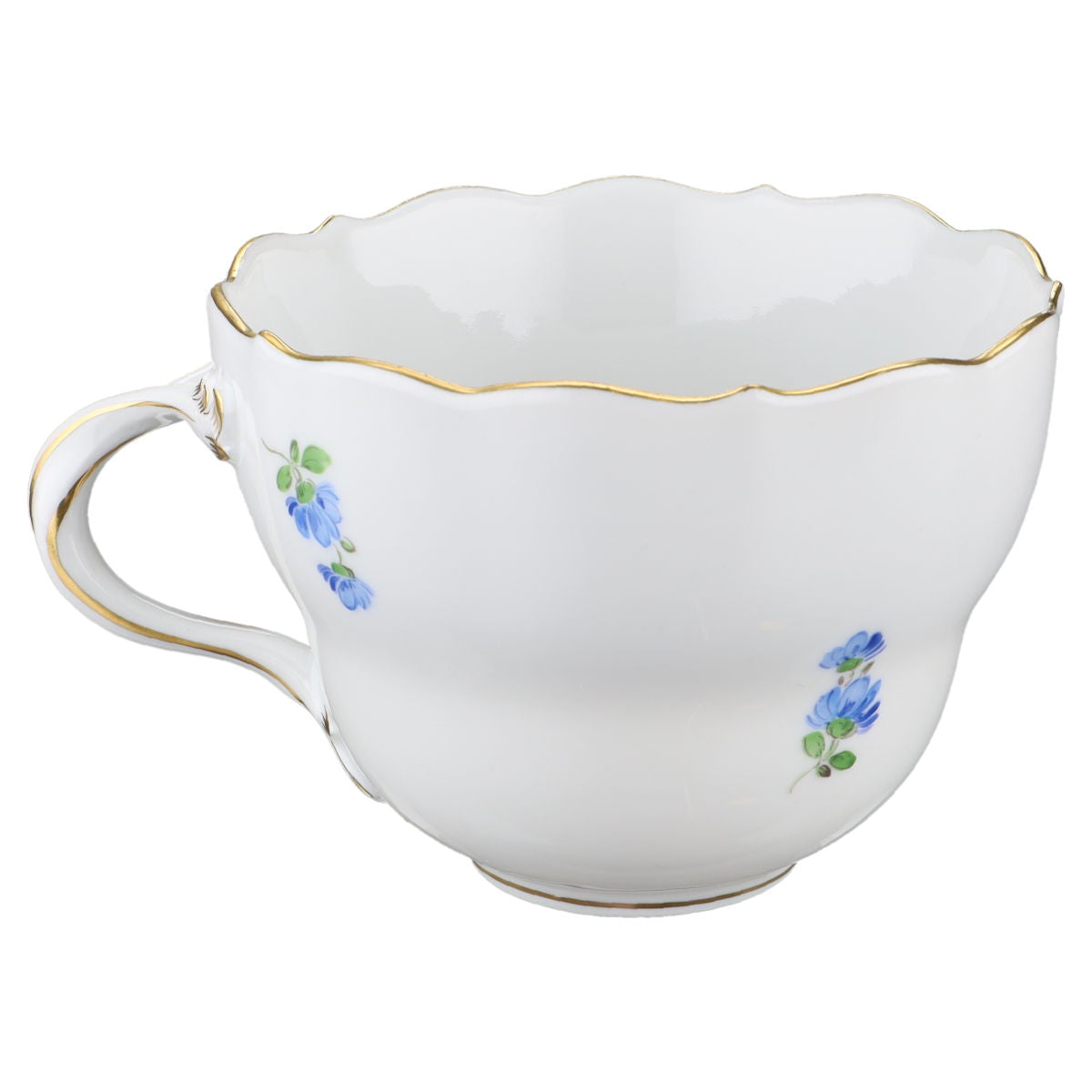 Kaffeetasse Rosa Blüte Meissen Neuer Ausschnitt II.Wahl Bunte Blume