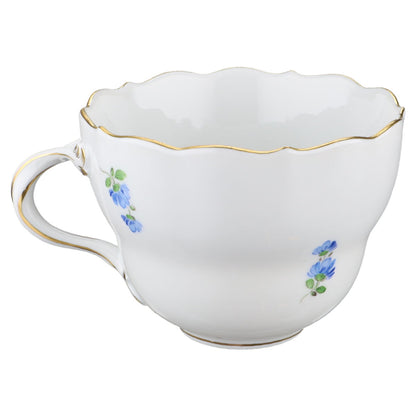Kaffeetasse Rosa Blüte Meissen Neuer Ausschnitt II.Wahl Bunte Blume