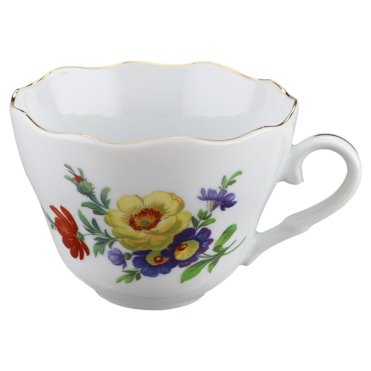 Kaffeetasse Triptis Porzellan Bunte Blume