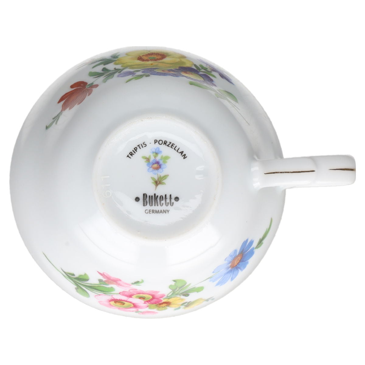 Kaffeetasse Triptis Porzellan Bunte Blume