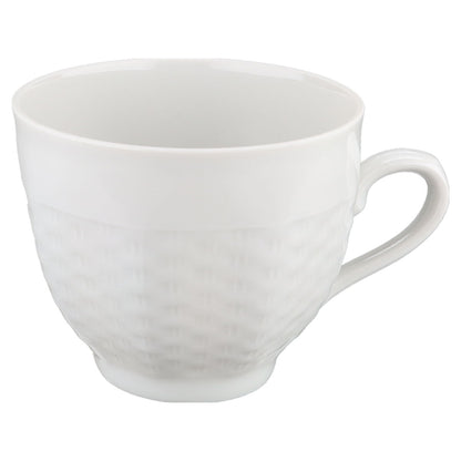 Kaffeetasse Winterling Röslau Korbrelief weiß