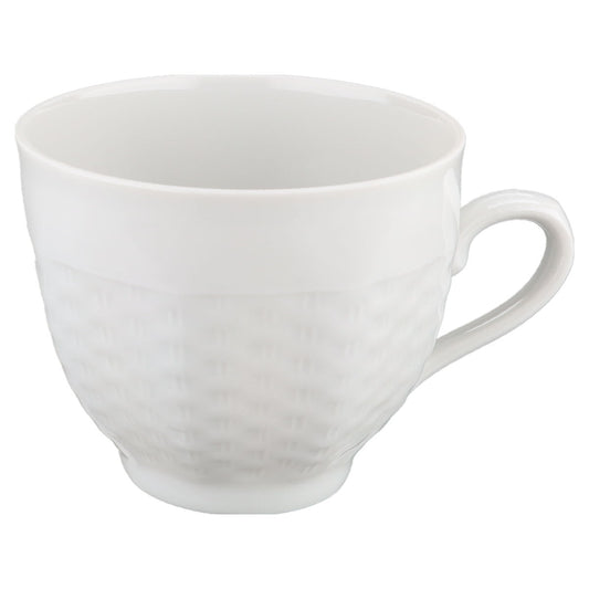 Kaffeetasse Winterling Röslau Korbrelief weiß