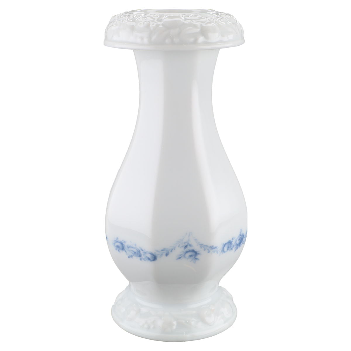 Kerzenleuchter bauchig Rosenthal Maria Rosenkante - blau