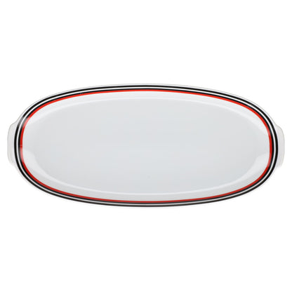 Königskuchenplatte  Thomas Medaillon Rot Schwarz