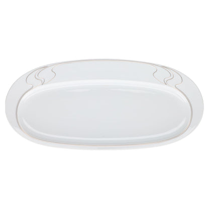 Königskuchenplatte Rosenthal Asimmetria Weißgold