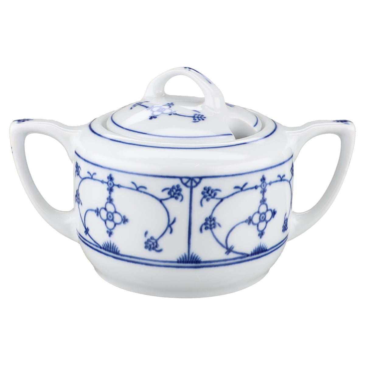 Konfitürendose Jaeger & Co. Indisch blau Strohblume