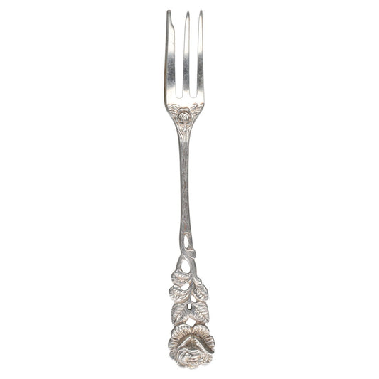 Kuchengabel klein Antiko Hildesheimer Rose 800er Silber