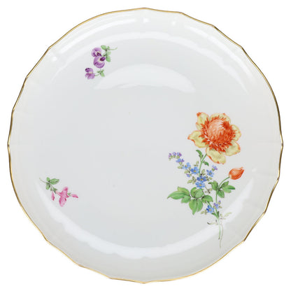 Kuchenplatte  Meissen Neuer Ausschnitt I.Wahl Deutsche Blume