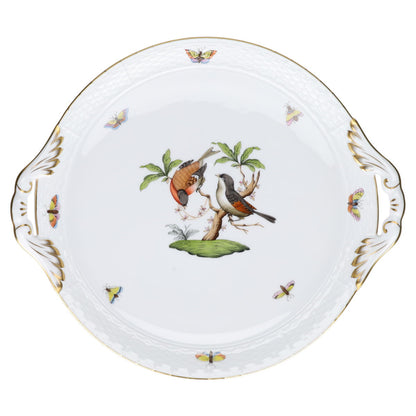 Kuchenplatte mit Griffen - Modell 315 Herend Ungarn Form Osier Rothschild