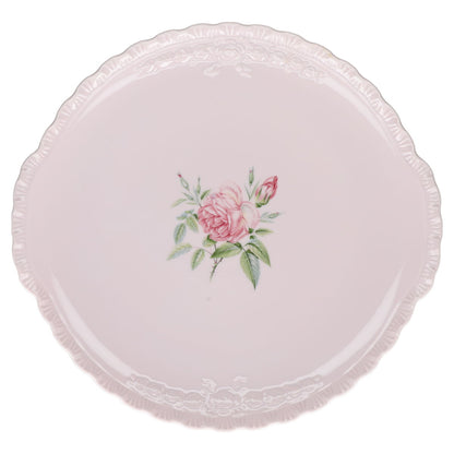 Kuchenplatte mit Griffen Hutschenreuther Porcelaine Rosé Désirée Angelique