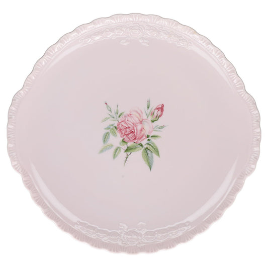 Kuchenplatte mit Griffen Hutschenreuther Porcelaine Rosé Désirée Angelique