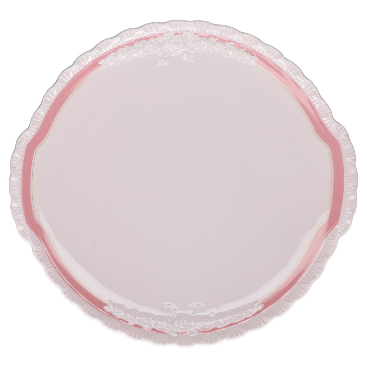 Kuchenplatte mit Griffen Hutschenreuther Porcelaine Rosé Désirée Monique 39004