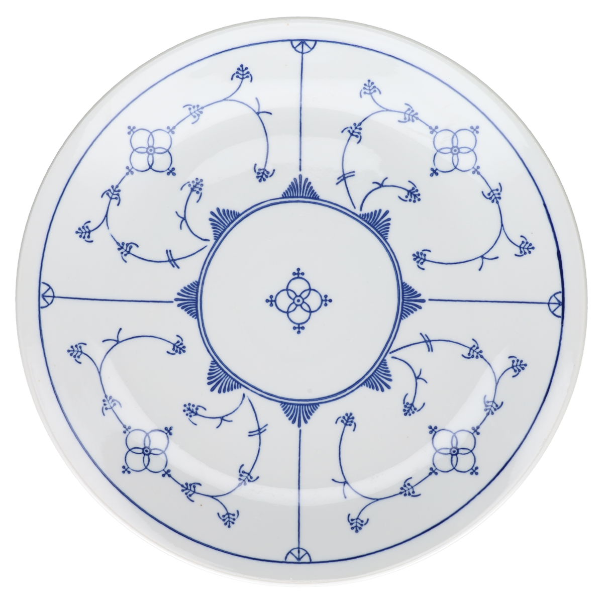 Kuchenplatte rund Jaeger & Co. Indisch blau Strohblume