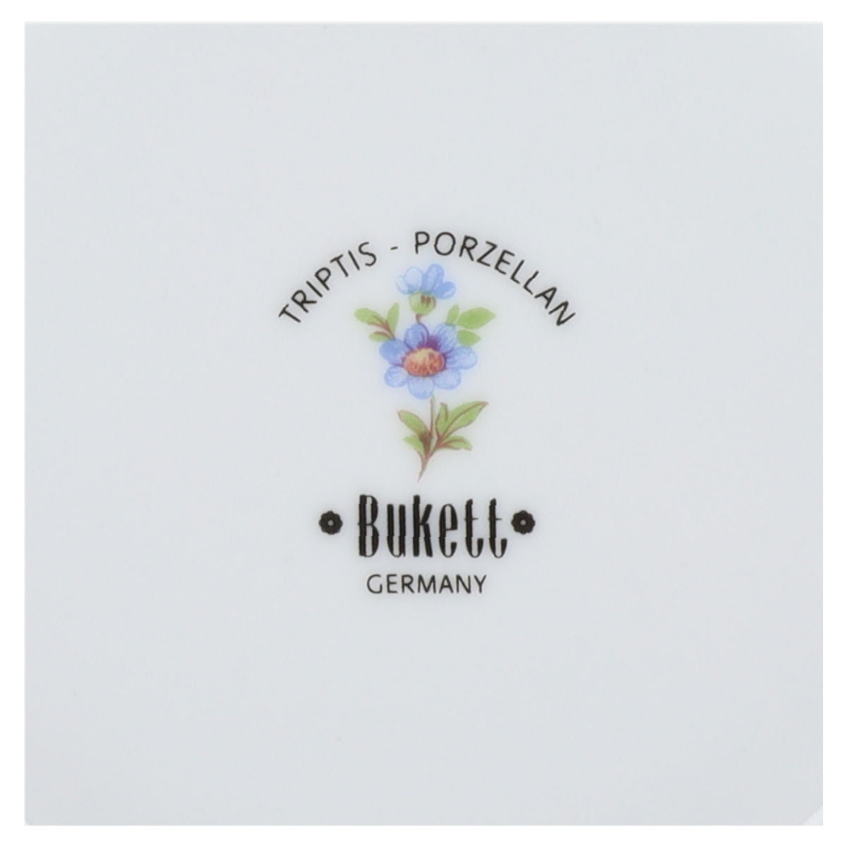 Kuchenteller  Triptis Porzellan Bunte Blume
