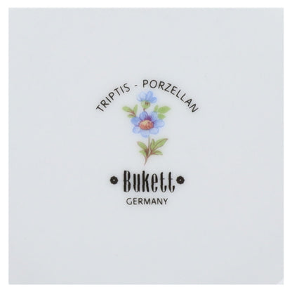 Kuchenteller  Triptis Porzellan Bunte Blume