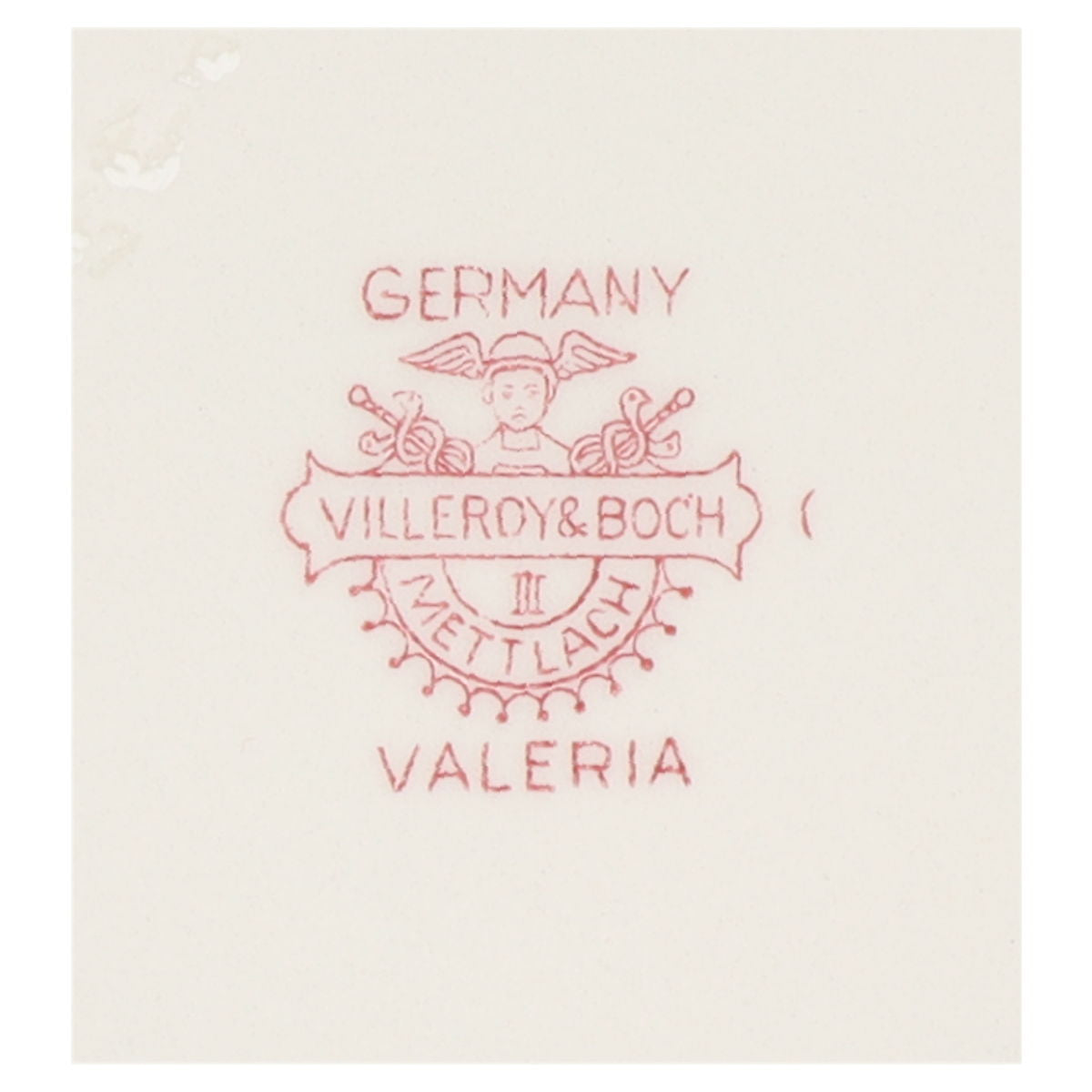 Kuchenteller altes Modell Typ 3 Villeroy & Boch Valeria rot
