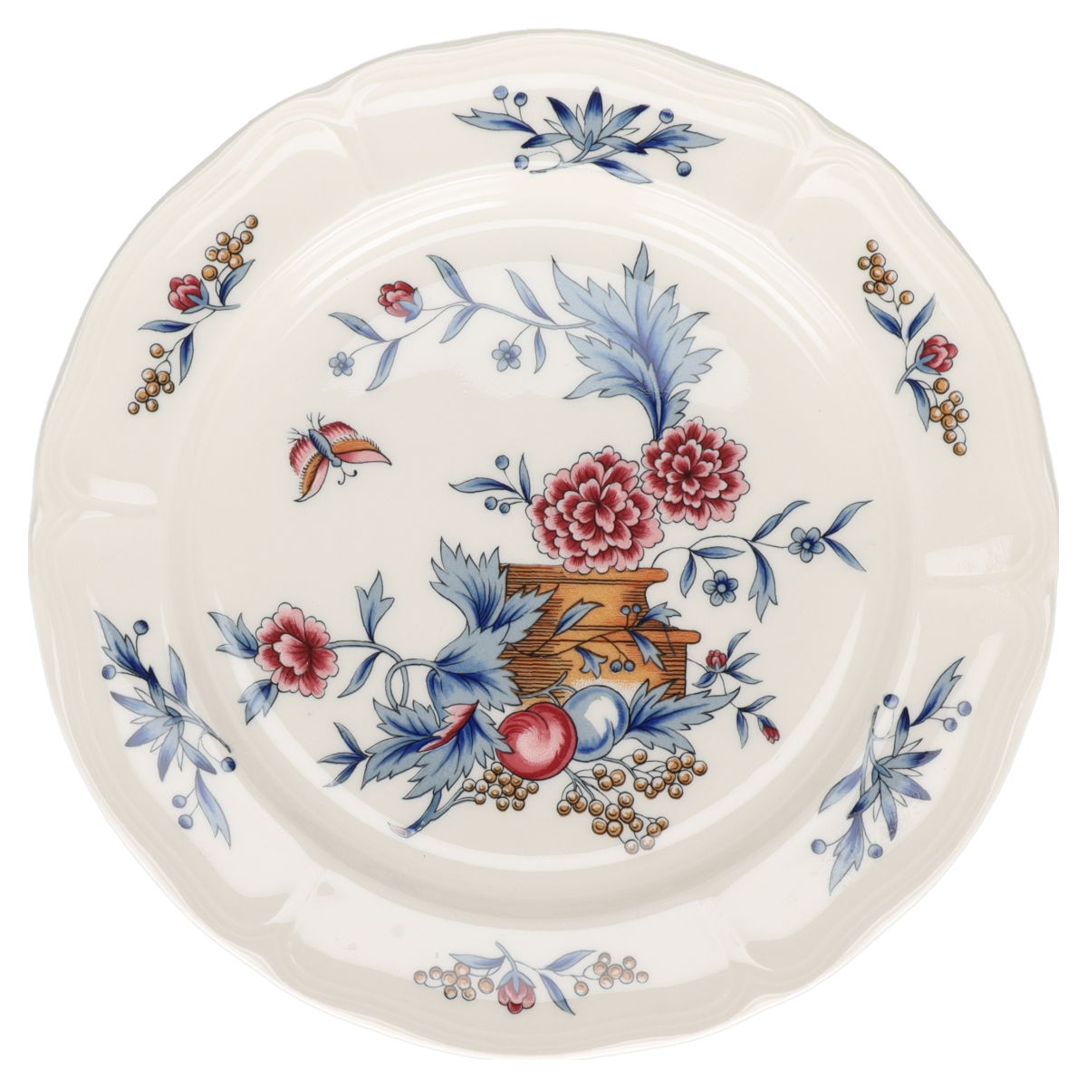 Kuchenteller klein - hoher Rand Wedgwood Williamsburg Potpourri