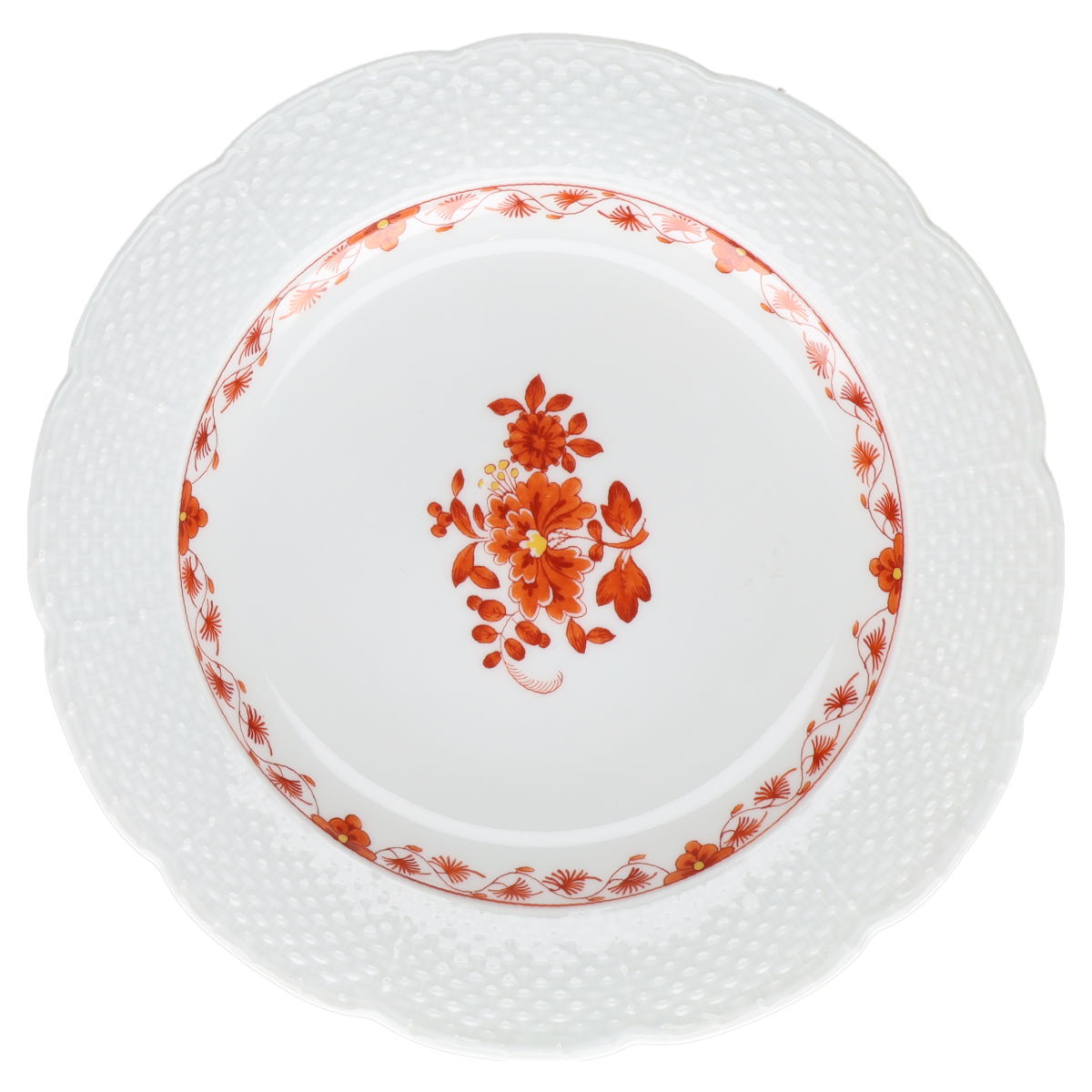 Kuchenteller klein  Meissen Altozier Indische Malerei