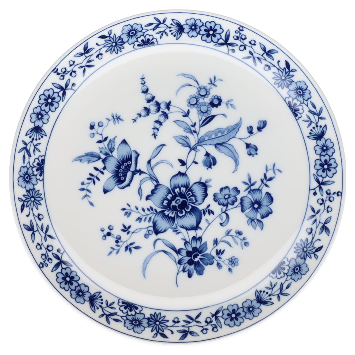 Kuchenteller Krautheim Kobalt floral Zwiebelmuster